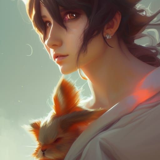 Detailed Eevee Portrait in Dynamic Lighting