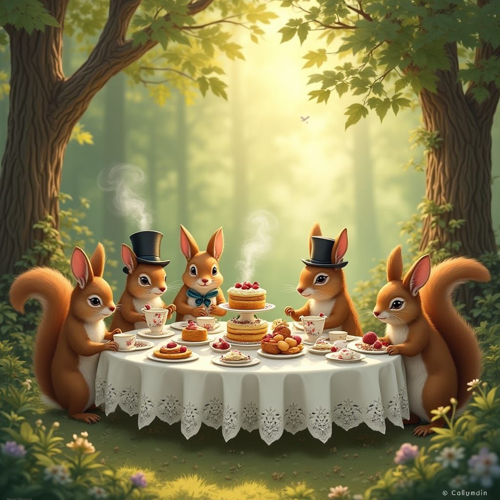 Woodland Whimsy Tea Party in a Hidden Grove