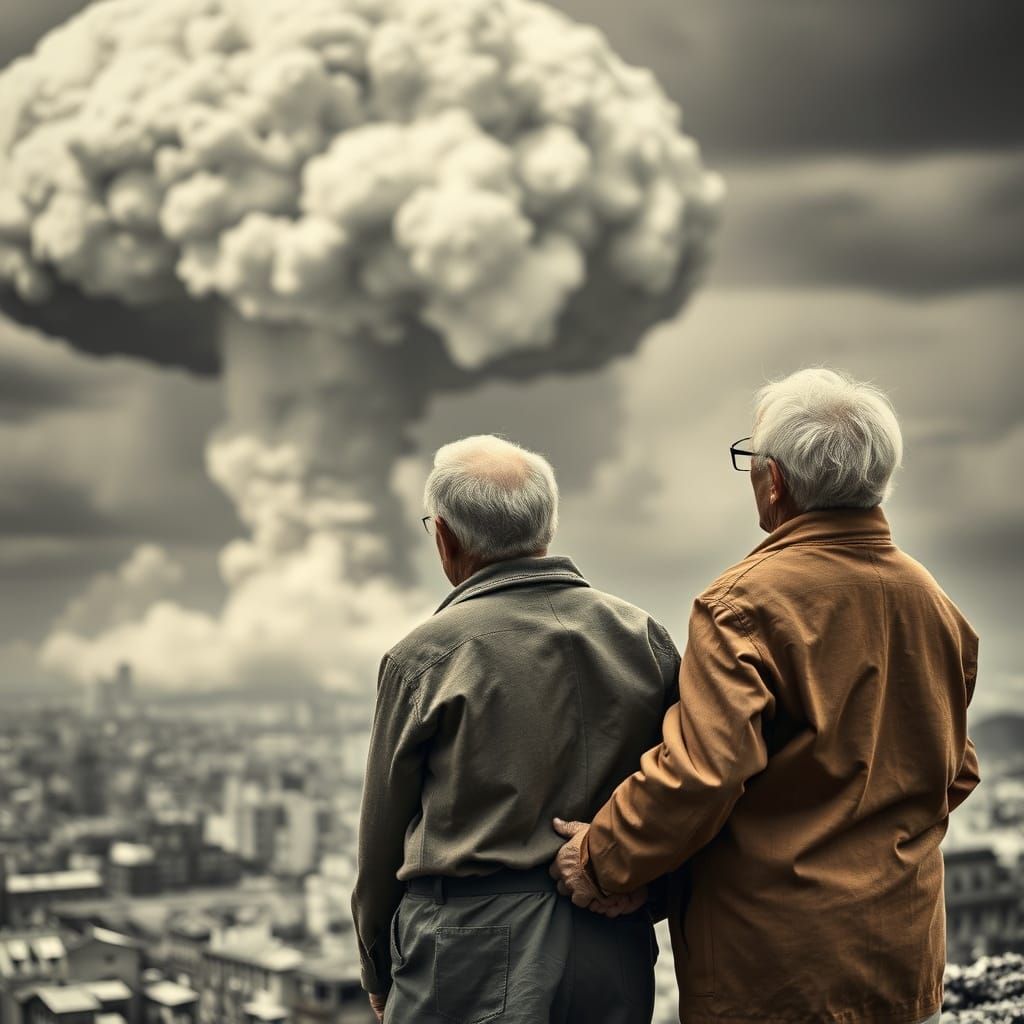 Elderly Couple Witness Devastation of Atomic Bomb
