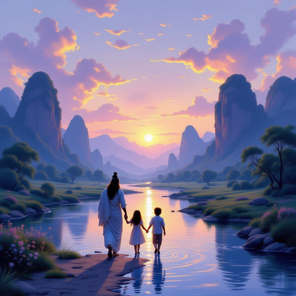 Father and Daughter Seek Lord Shiva in Magical Realism Lands...