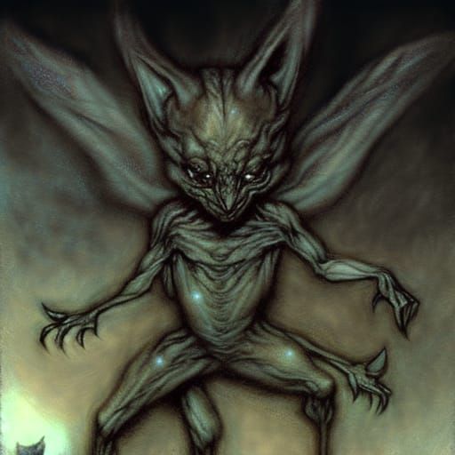 Dark fey creature of the dusk, smoke ,transparent , rodent, cat and rabbit fairy creatures, shadow , protectors seen in ...