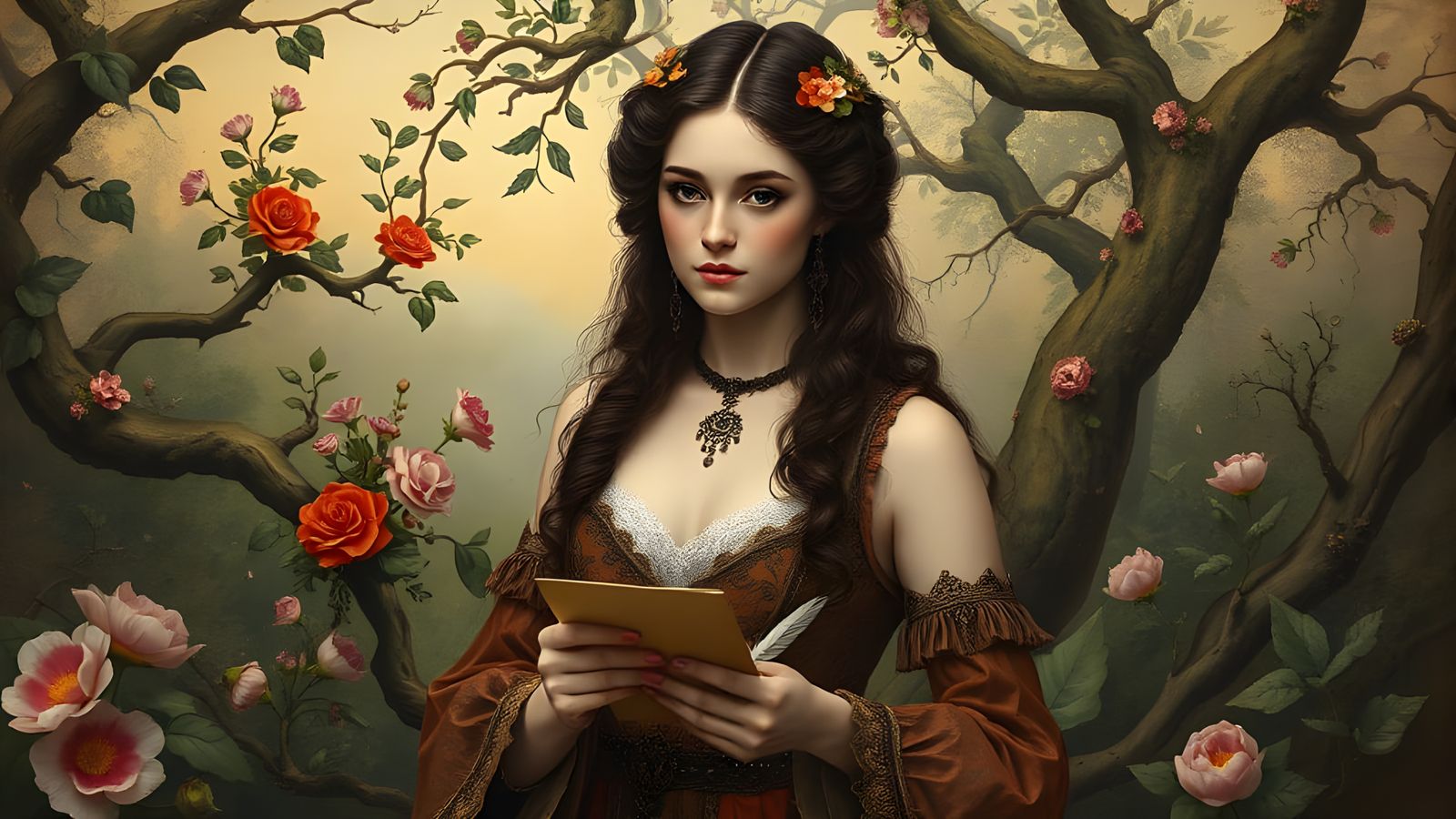 Surrealistic Dreamscapes in Pre-Raphaelite Splendor