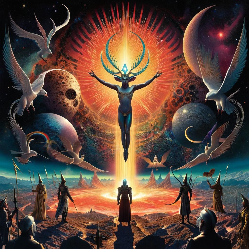 Lucifer Rising: Cosmic Rococo Fantasy Art