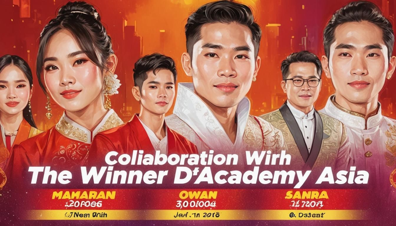 Southeast Asian Singer on Stage: Digital Art