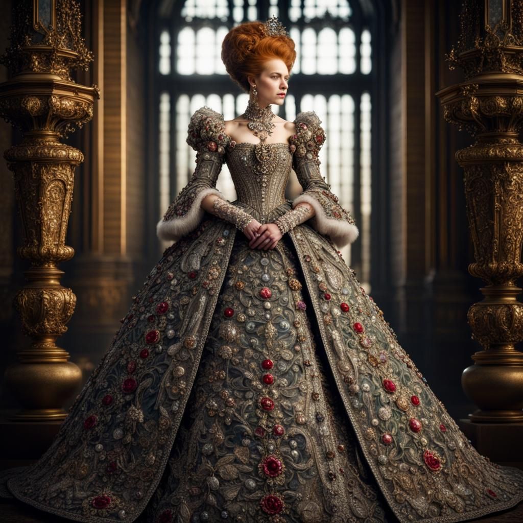 Bejeweled Gown Fit for a Modern Queen