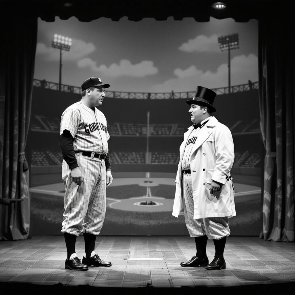 Abbott and Costello Perform "Who's on First" Sketch