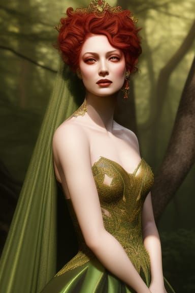 Lost Princess in Fairy Realm Portrait