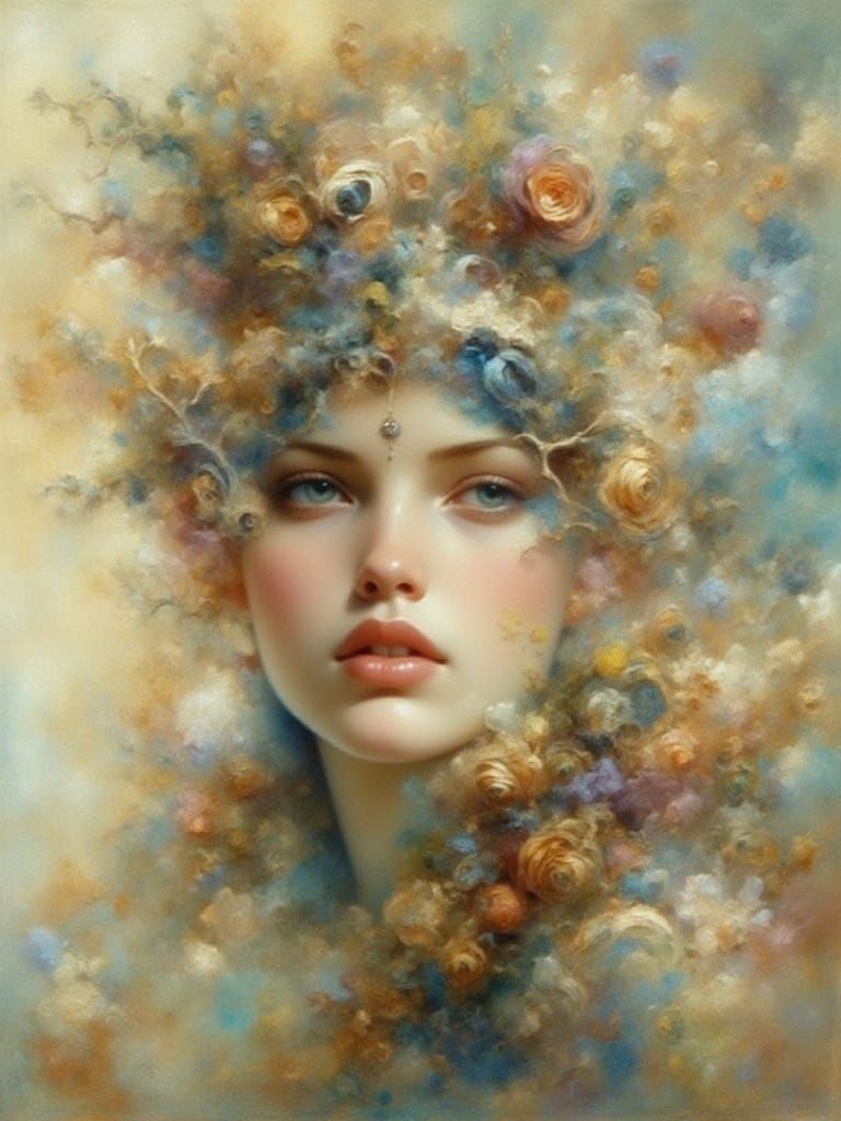 Elf Woman with Golden Leaf Dust