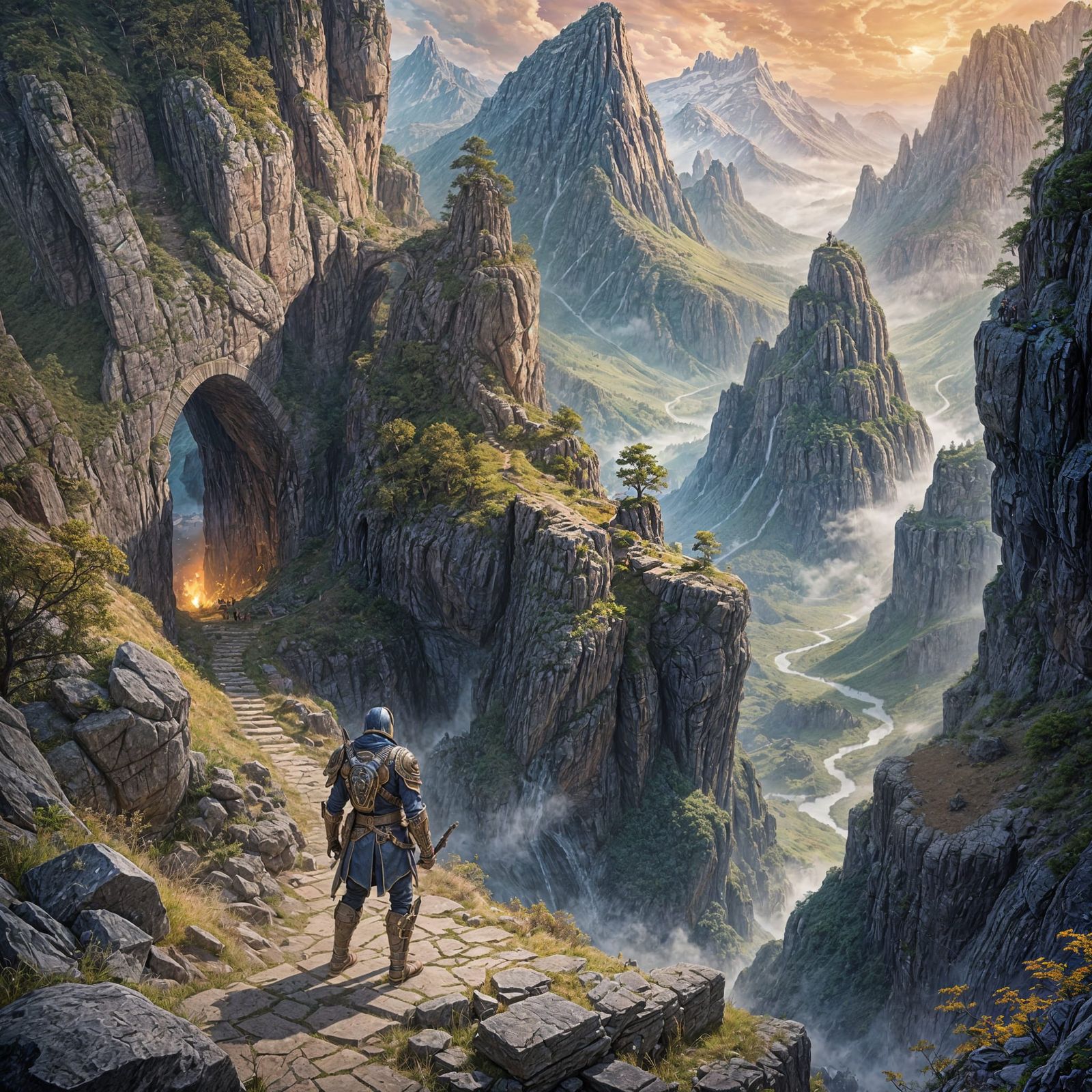 War-Torn Path to Freedom: Fantasy Concept Art