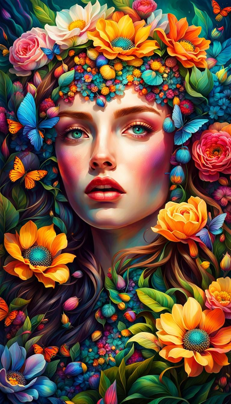 Spring's Arrival: Maximalist Digital Photography