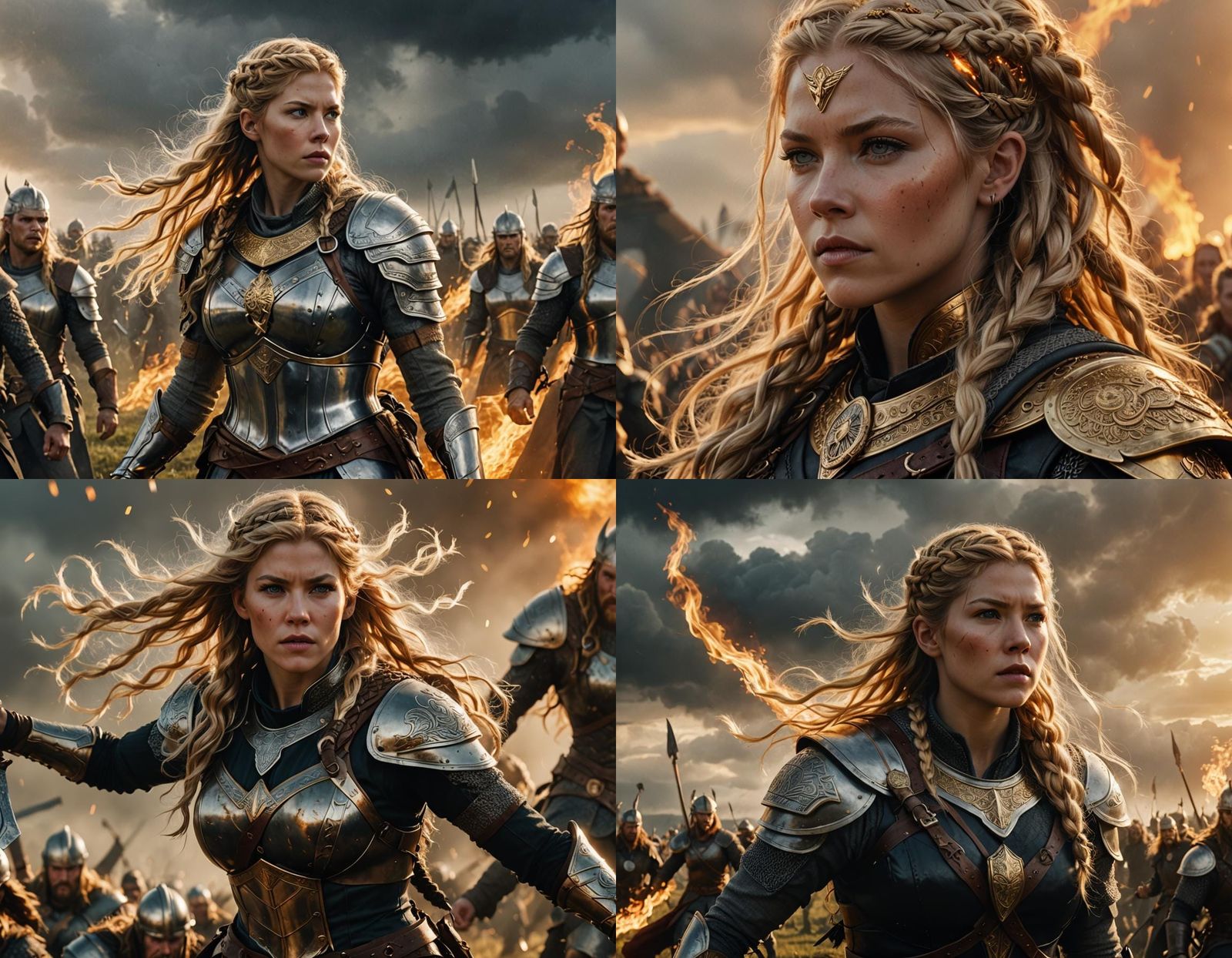 Katheryn Winnick as Valkyrie in Viking Battlefield