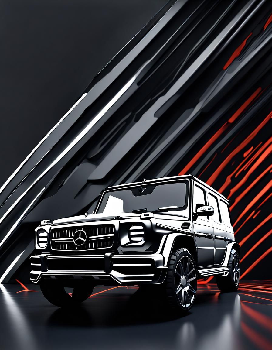 Mercedes G Class: Clean Vector Art in 3D