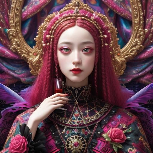 Surreal Renaissance Scene in 3D