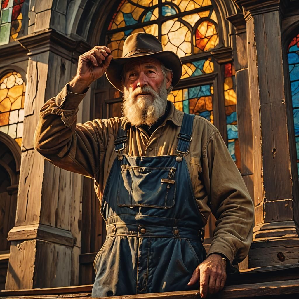 Prospector Rings Church Bell in Romanticism Style