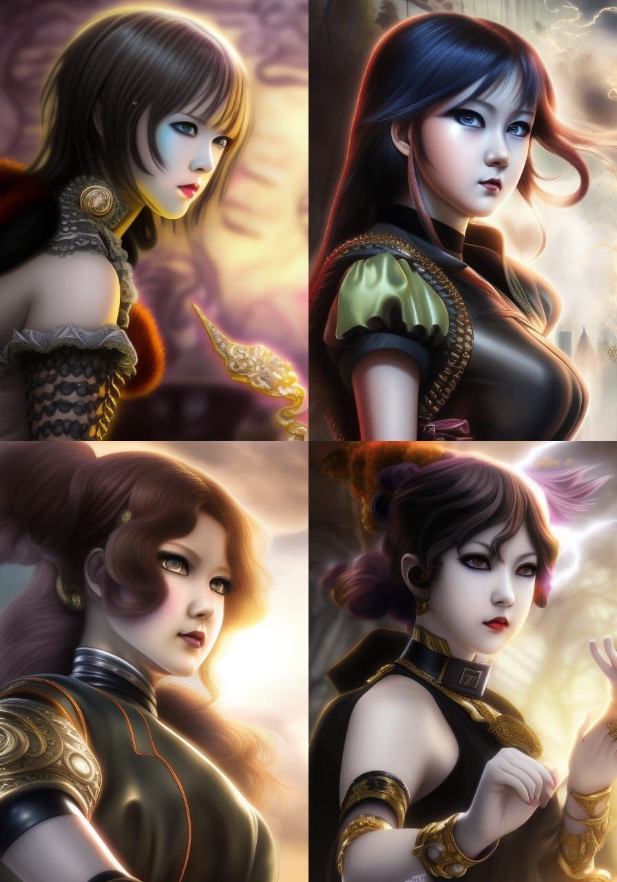 Android Shirley Temple in Anime Wrestling Arena