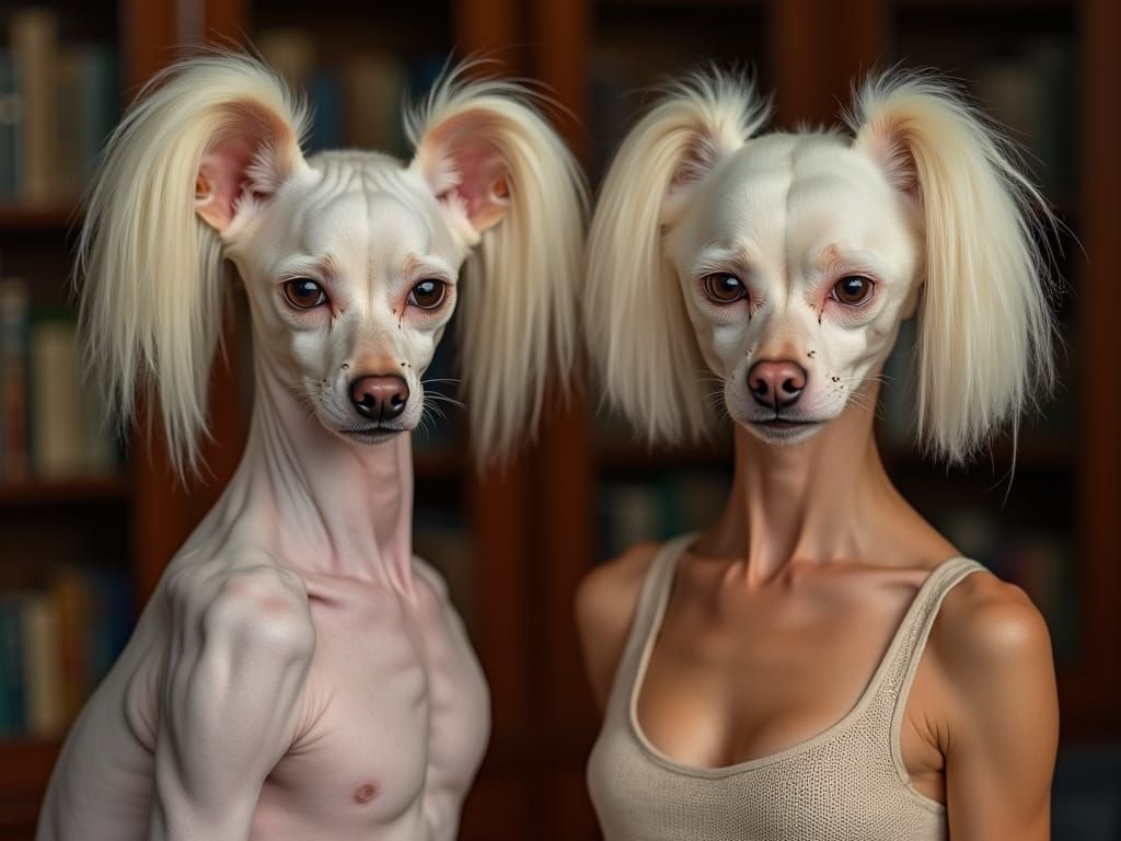 AI fail, owners who look like their pets.  Not quite right
