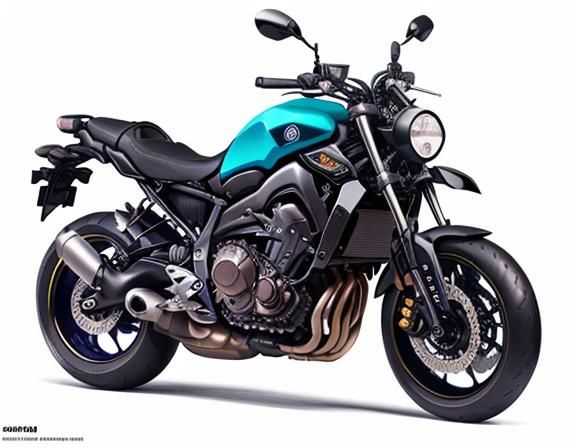 Yamaha XSR900 Blueprint in Giger Style