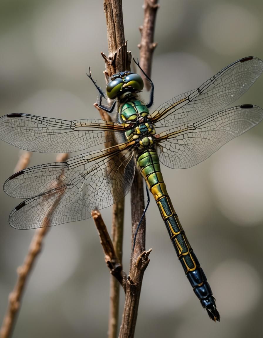 Dragonfly Macro Photography: Intricate Detail