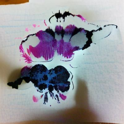 Abstract Ink Blot Design