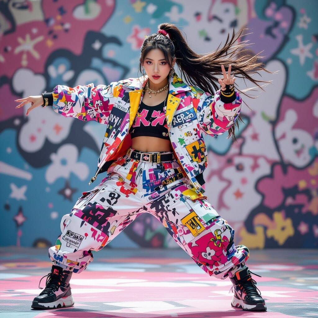 K-Pop Star Jiu's Energetic Hip Hop Dance