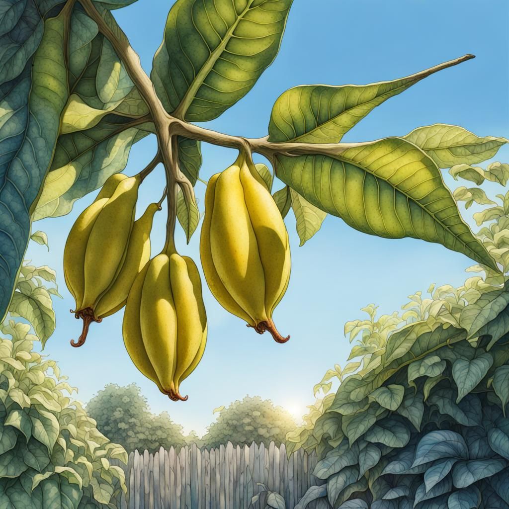 Starfruit Garden: Watercolor Concept Art