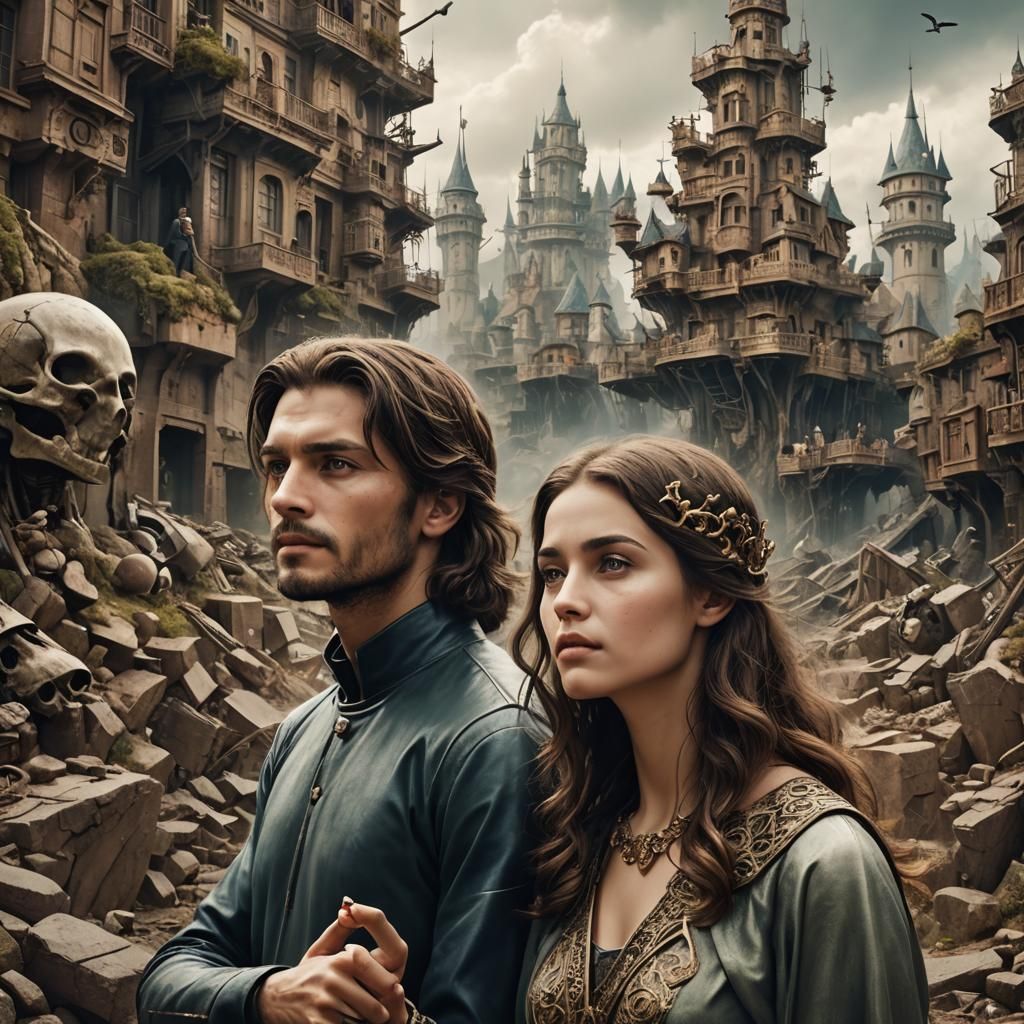 Cozy Scene: Surreal Matte Painting of Modern Life