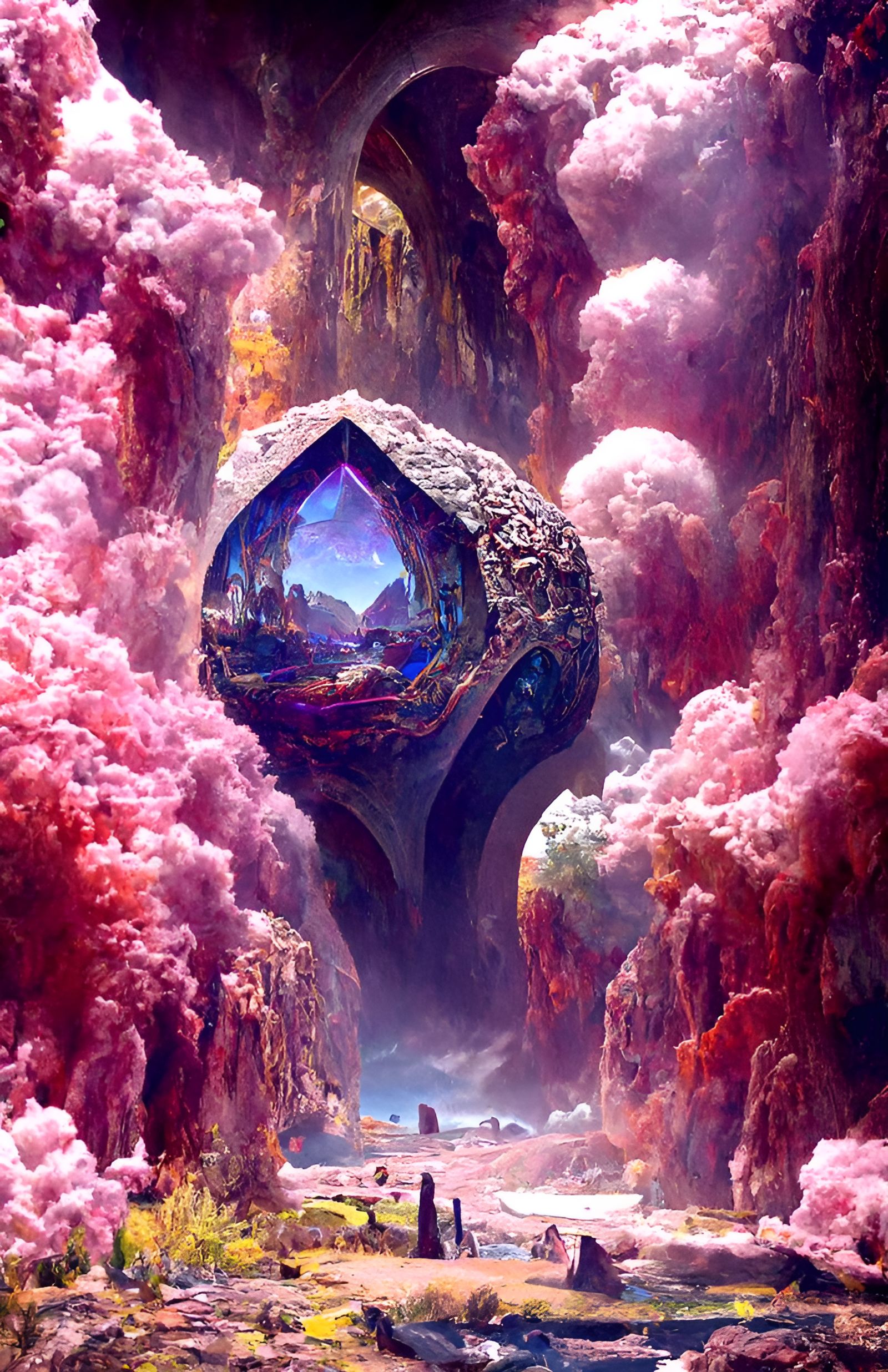 Magic Geode Portal to Alien Garden World