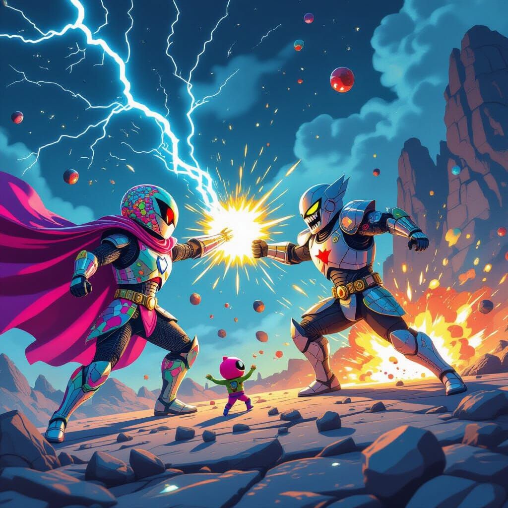 Bead Superheroes Face Bead Villains in Epic Battle