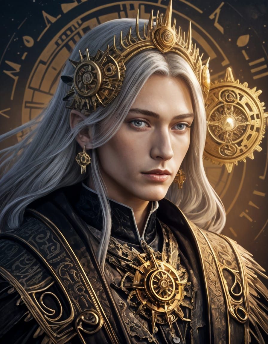 Majestic Lord of Time Conceptual Portrait