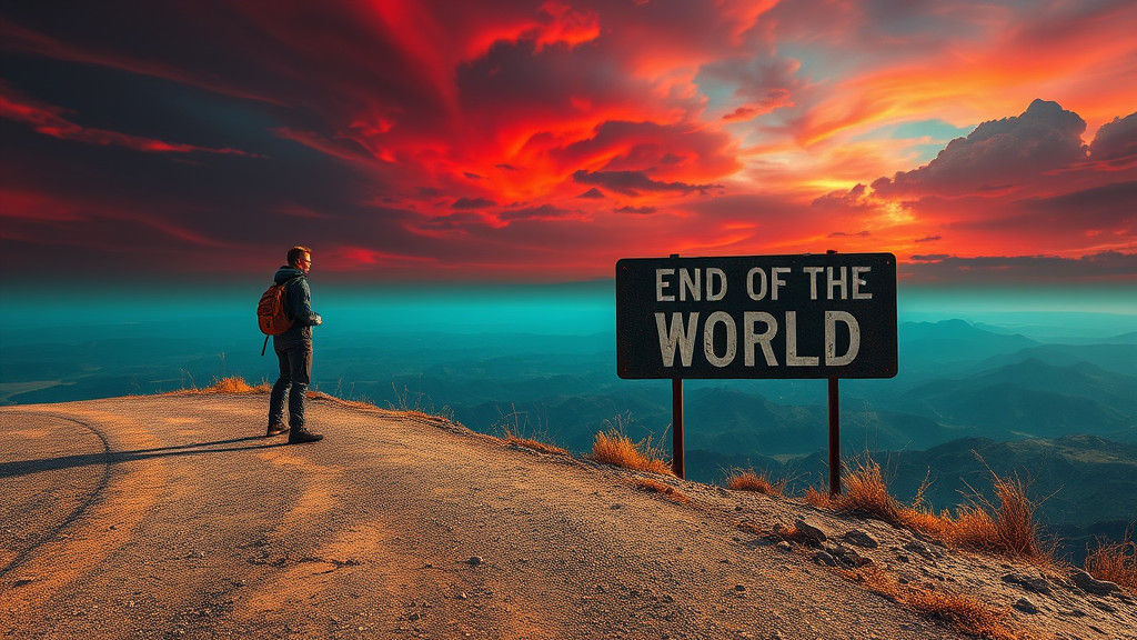 Traveler at World's End: Digital Matte Painting