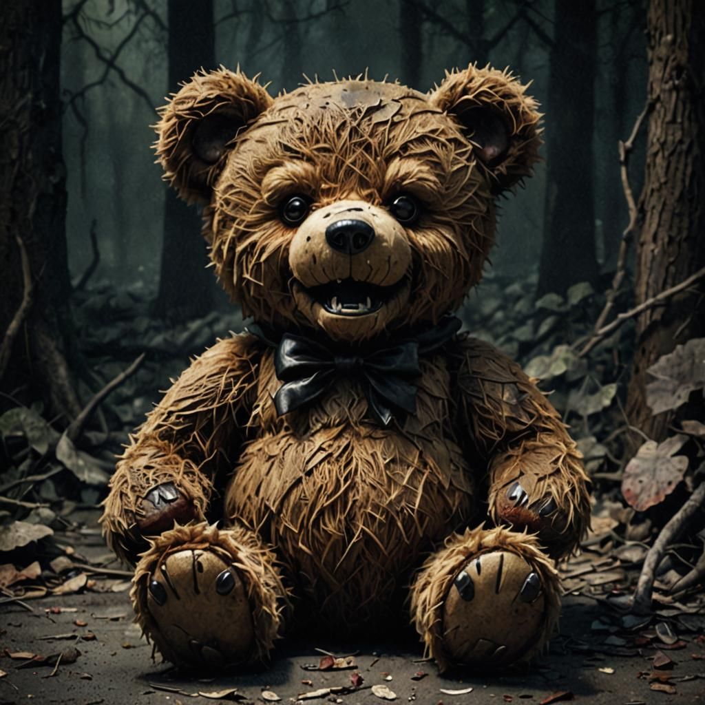 Menacing Evil Teddy Bear