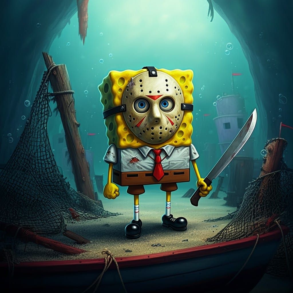 Spongebob Squarepants as Horror Villain