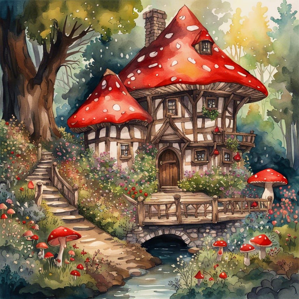 Fairytale Cottage Restaurant in Gothic Fantasy Style