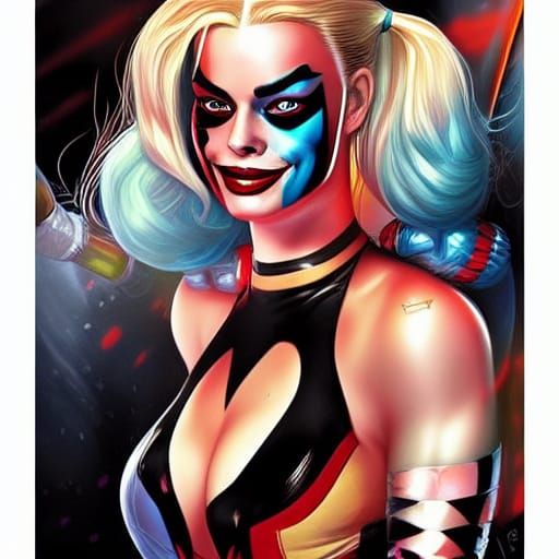 Harley Quinn Comic Book Cover Art
