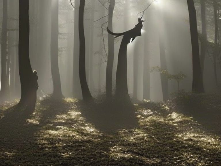 Dark Mystical Beings in a Magical Setting