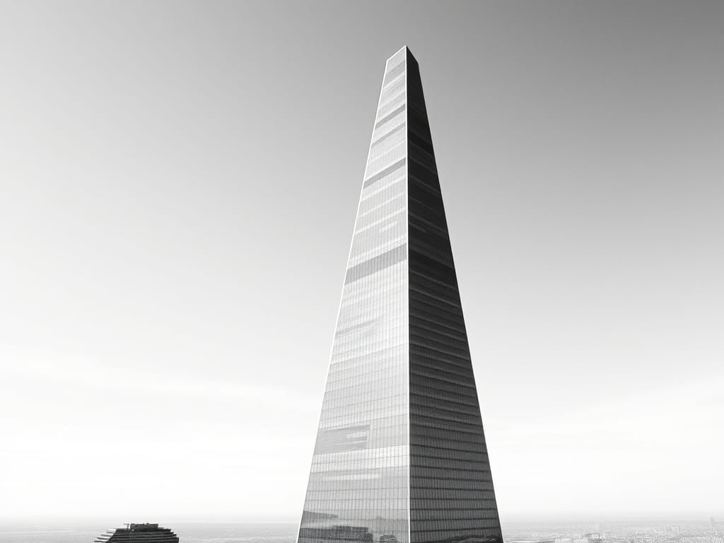 Minimalist Skyscraper Inspired by Bauhaus Design