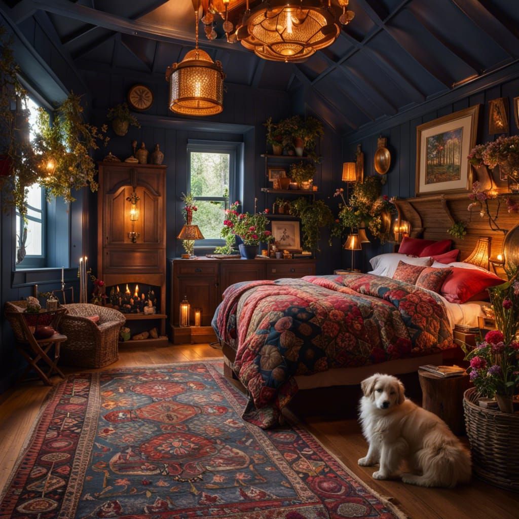 Breathtaking Bedroom in Dreamy Cottagecore Style