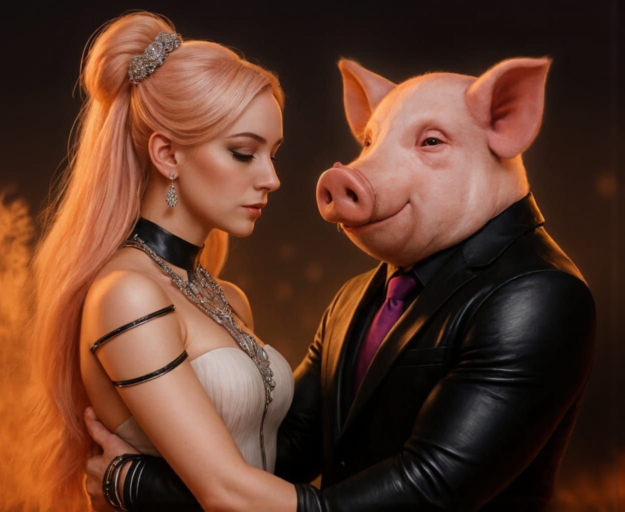 Intimate Gathering: Pigman, Man, and Woman