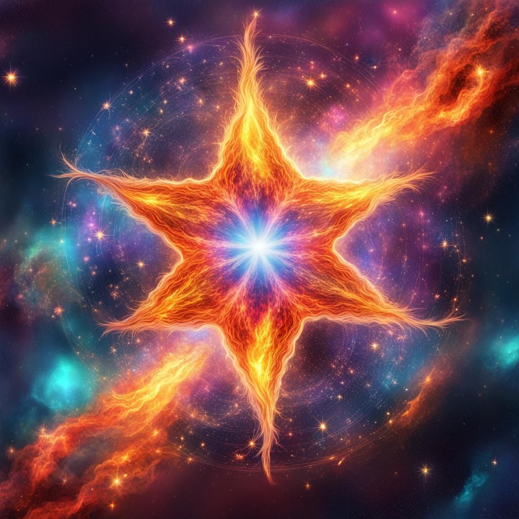 Cosmic Supernova in Astral Holographic Style