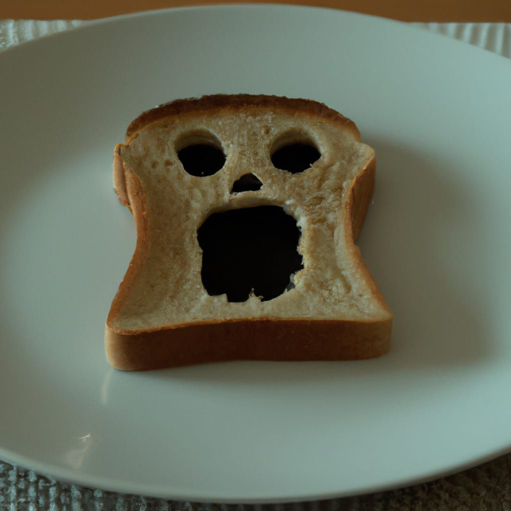 Toast Foot Mimics 'The Scream' in Close-Up