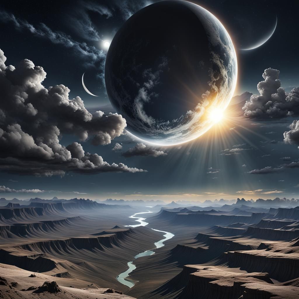 Dramatic Sky in Turmoil: 3D Visuals