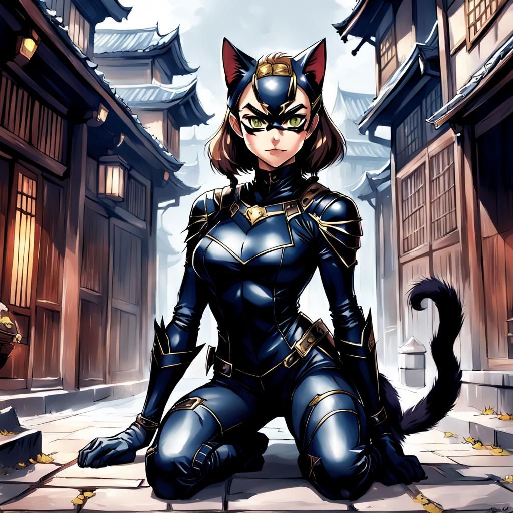 Anime Style Cat Woman for Dungeons and Dragons