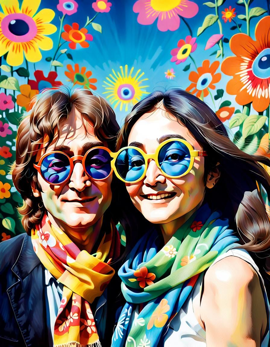John Lennon and Yoko Ono