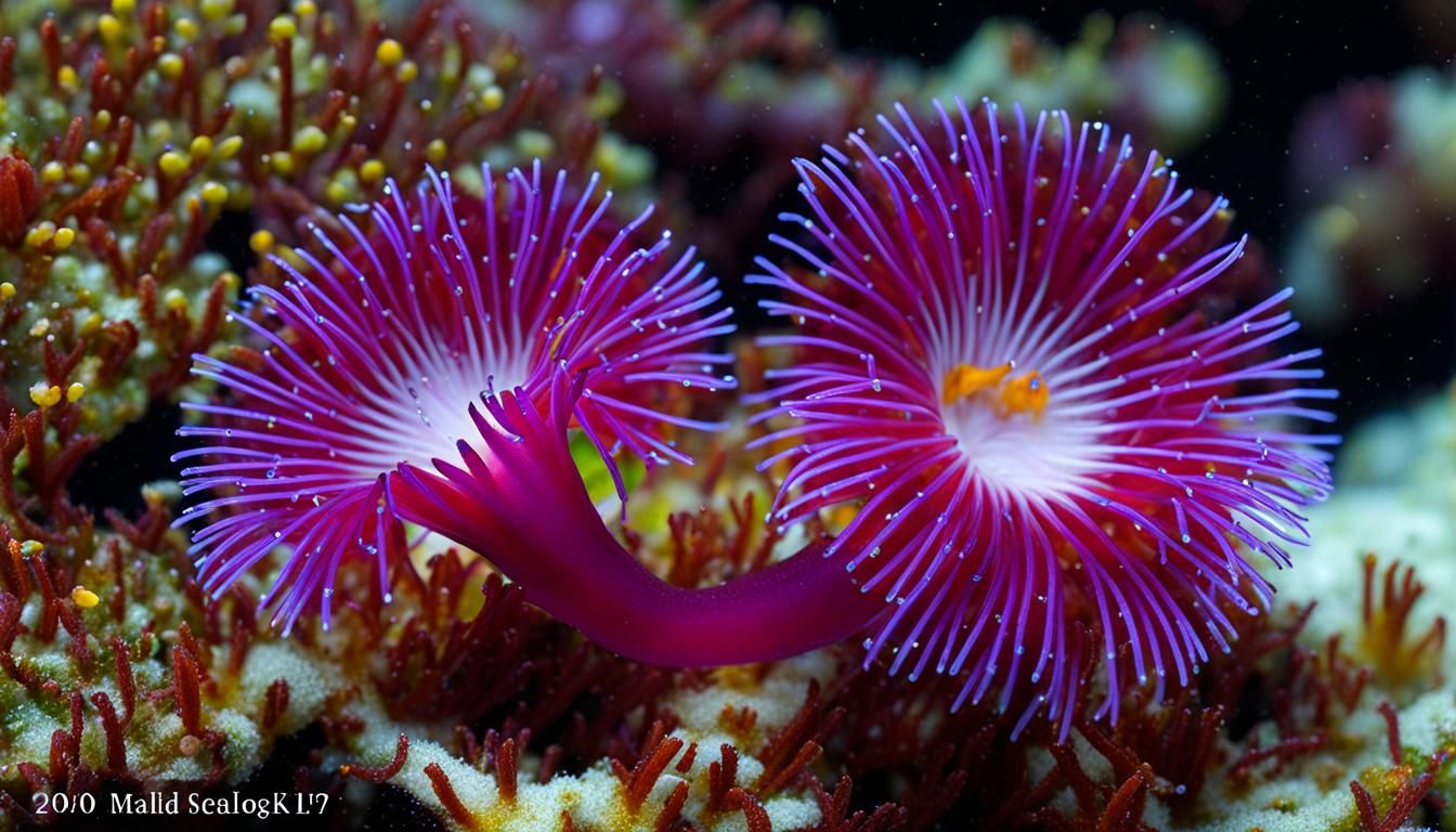 Vibrant Flabellina Affinis Sea Slug Portrait