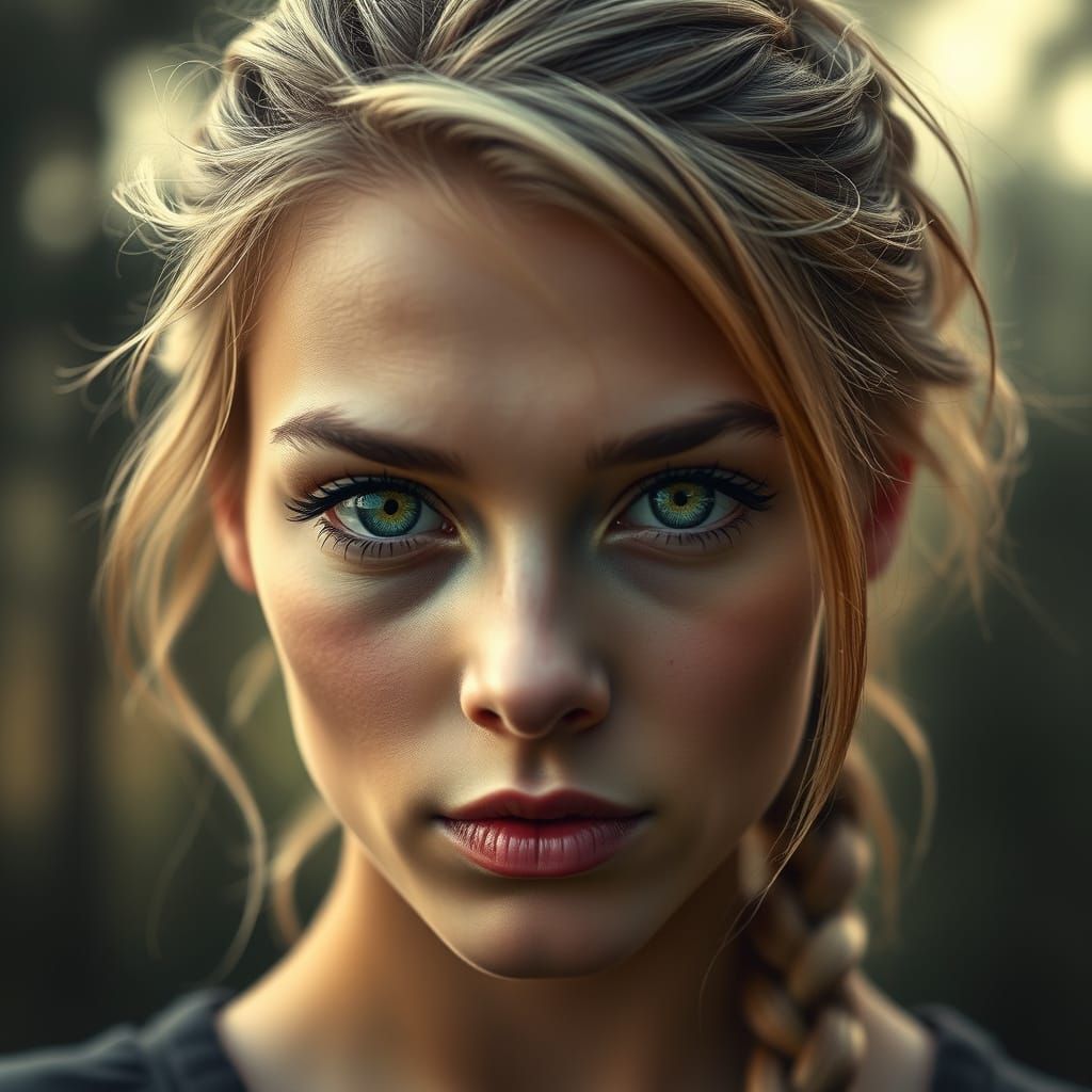 Emerald Goddess in Golden Light