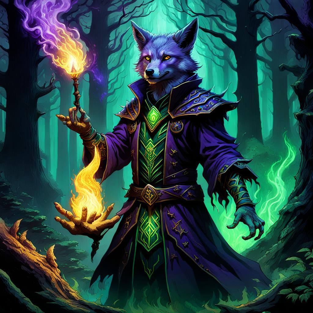 Worlf of Warcraft Vulpera Warlock