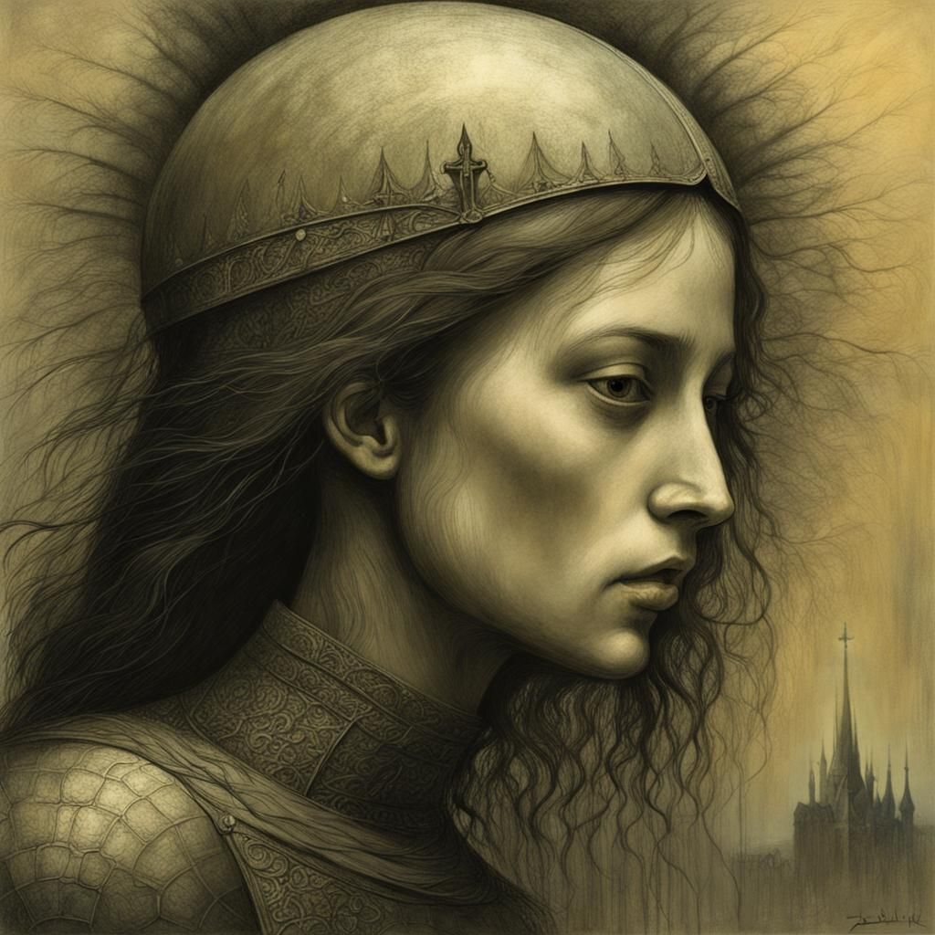 Joan of Arc in Dystopian Surrealism