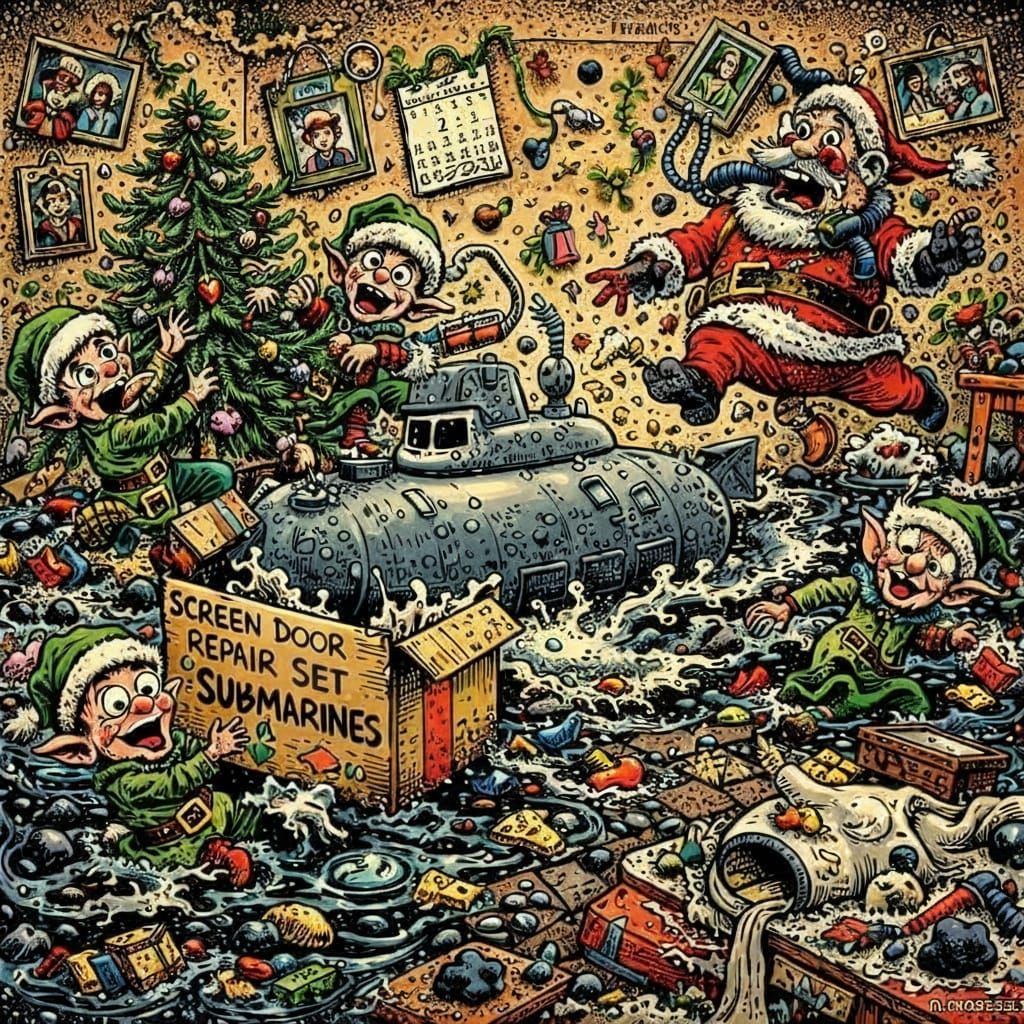 Elf Family Christmas Chaos Unleashes Submarine Disaster