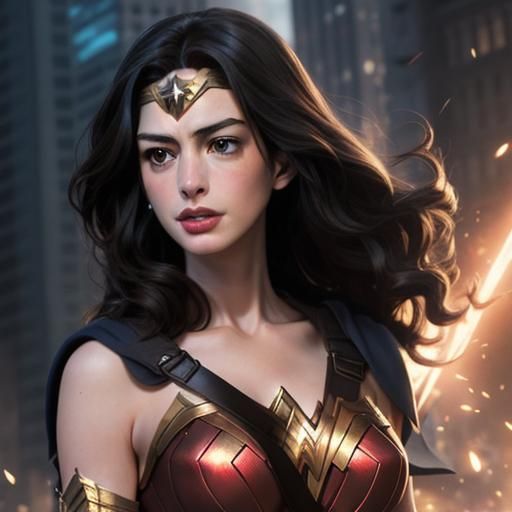 Anne Hathaway as Wonder Woman