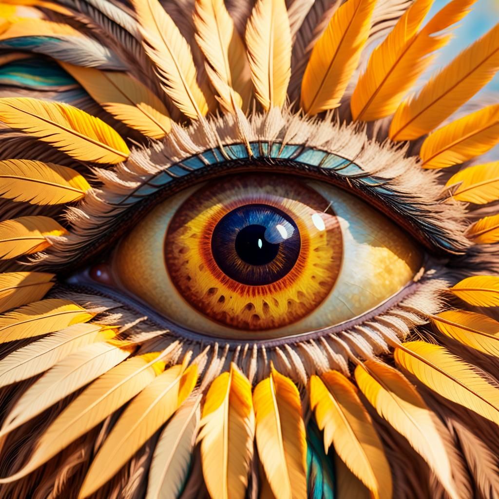 Sun-Kissed Fauvist Brown Eye